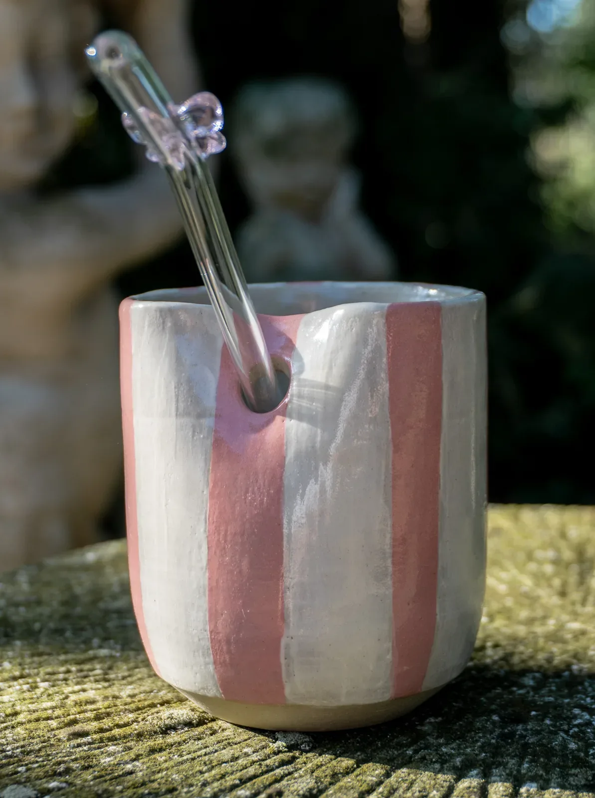 Straw Cup — Pink Stripes #2 — 1